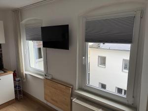 Μια τηλεόραση ή/και κέντρο ψυχαγωγίας στο Ferienwohnung Steinstübchen