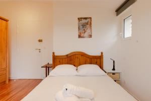 Ένα ή περισσότερα κρεβάτια σε δωμάτιο στο Villa Amistad - Chambre Chêne - Centre - parking - jardin - logement partagé -