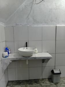 Koupelna v ubytování Regina Cottage