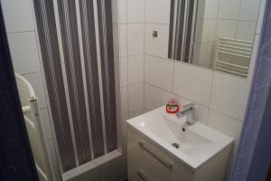 Ένα μπάνιο στο Ambiente Ferienapartments Julienhöhe +7 φωτογραφίες