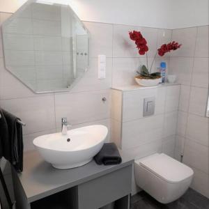 Koupelna v ubytování Aloha Apartman Sopron