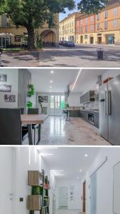 Η κουζίνα ή μικρή κουζίνα στο Alle Porte Del Centro - Guest House - Reggio Emilia - Ingresso Centro Storico - Parcheggio Gratuito