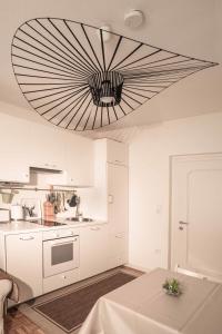 Nhà bếp/bếp nhỏ tại Ferienwohnung Lichtblick