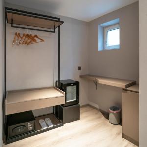 Kuchyň nebo kuchyňský kout v ubytování Hotel Calagurris