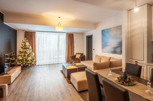 Posezení v ubytování SILVER MOUNTAIN - ANA'S Apartments