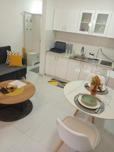 O bucătărie sau chicinetă la Stan na dan Lagator- Loznica