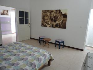 Postel nebo postele na pokoji v ubytování Música do Mar