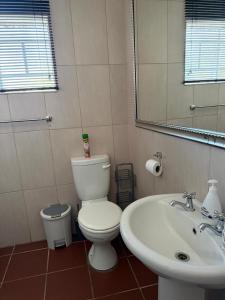 a bathroom with a toilet and a sink at 4 On Susanna in Kimberley