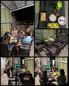 un gruppo di persone sedute a un tavolo di Modo homestay a Komodo