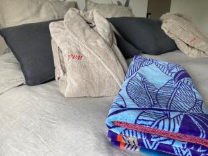 Χώρος καθιστικού στο La Villa Mirabelle 2min d'Arromanches-les-Bains