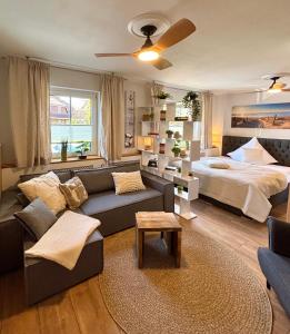 Χώρος καθιστικού στο Ferienhaus Anni