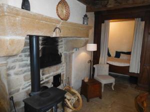 TV a/nebo společenská místnost v ubytování La charme