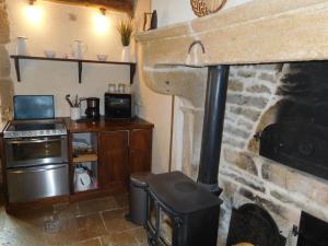 Kuchyň nebo kuchyňský kout v ubytování La charme + 18 fotografií