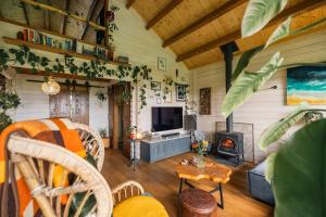 Et tv og/eller underholdning på De Cabin van Groenland