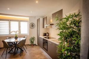 Η κουζίνα ή μικρή κουζίνα στο Évasion, Proche Basel, F2 Moderne & Terrasse