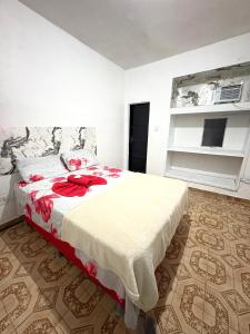 Postel nebo postele na pokoji v ubytování Quarto privado no centro 103