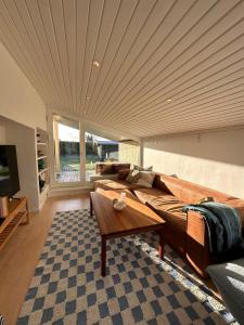 Χώρος καθιστικού στο Stylish and peaceful seaside home near it all