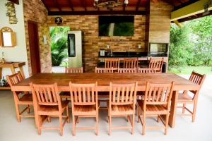 Η κουζίνα ή μικρή κουζίνα στο Casamar Itacimirim