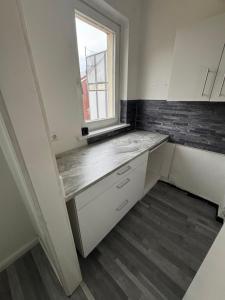 Kuchyň nebo kuchyňský kout v ubytování Apartment Centrum