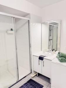 Ένα μπάνιο στο Cosy Studio confortable près de Paris à Fontenay-sous-Bois