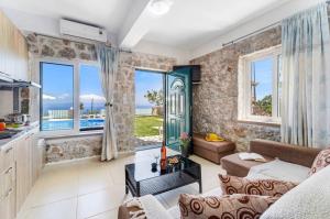 Χώρος καθιστικού στο Gkountis Apartments Retreat