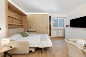 Μια τηλεόραση ή/και κέντρο ψυχαγωγίας στο Madesimo Ski Suite