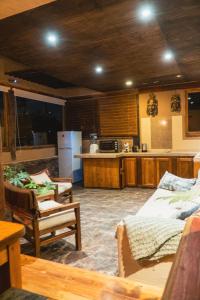 Η κουζίνα ή μικρή κουζίνα στο Oceana Suites Hogar en La Serena