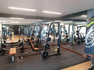 Γυμναστήριο ή/και όργανα γυμναστικής στο Cinnamon Life 2BR Apartment