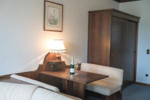 Ένα ή περισσότερα κρεβάτια σε δωμάτιο στο Landhaus Deuber