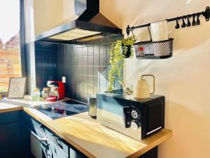 Η κουζίνα ή μικρή κουζίνα στο La Petite Maison Solognote, au pied du Château