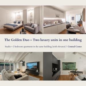 two luxury units in one building in a living room at The Golden Duo Two luxury units in one building by Aura Luxury Collection in Como