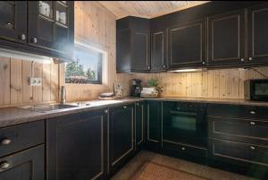 Η κουζίνα ή μικρή κουζίνα στο Family Cabin By The River In Hovden +19 φωτογραφίες