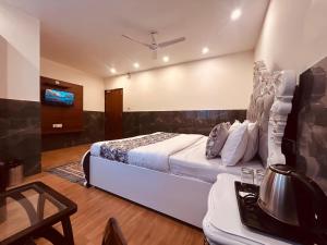 Μια τηλεόραση ή/και κέντρο ψυχαγωγίας στο Sach Valley Resort and Hotel - Rooftop Restro, Balcony View