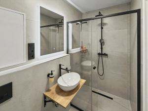 Koupelna v ubytování Apartment Hemsen