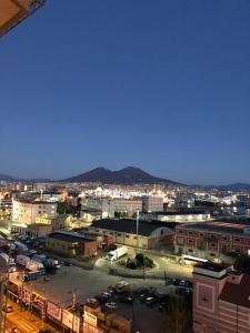 a view of a city at night with at Marina SKY 8 in Naples