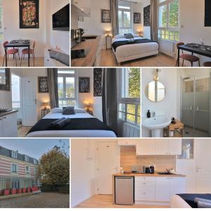 Postel nebo postele na pokoji v ubytování SC2 - Studio avec parking gratuit à 500m du casino & du lac