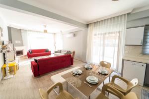 Χώρος καθιστικού στο Villa Zara