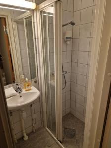 Koupelna v ubytování Bodo Motel Norway