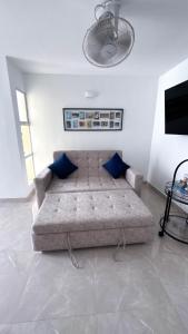 Et opholdsområde på Apartamento Rodadero Playa