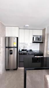 Køkken eller tekøkken på Apartamento Rodadero Playa