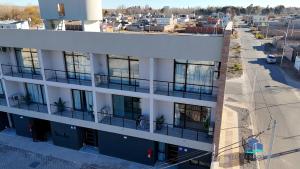 an aerial view of an apartment building with balconies at Neuquen Riverside in Neuquén