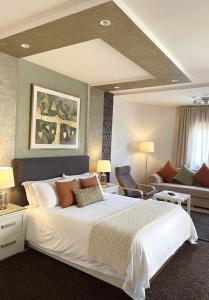 Ένα ή περισσότερα κρεβάτια σε δωμάτιο στο villa serenity Families Tanger +10 φωτογραφίες