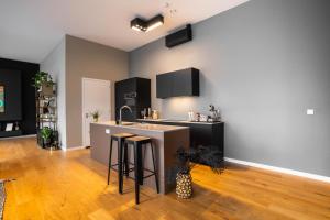 Kuchyň nebo kuchyňský kout v ubytování Sunset Penthouse Antwerp