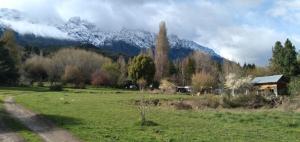 Phong cảnh thiên nhiên gần nhà gỗ