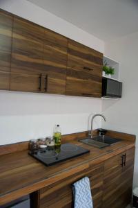 Acogedor estudio cerca del centro tesisinde mutfak veya mini mutfak