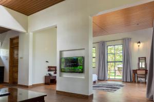 Et tv og/eller underholdning på Aya Sophia Wildlife Villa