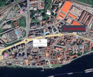 a map of the city of leominster with roads at Executive Stay Lago Maggiore in Sesto Calende