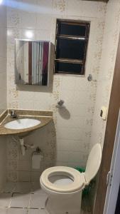 Koupelna v ubytování Pousada Simples Aconchego