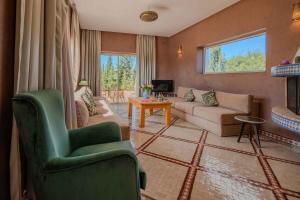 Posezení v ubytování Les Ailes du sourire