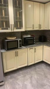 Kuchyň nebo kuchyňský kout v ubytování Z m Happy hause hotel